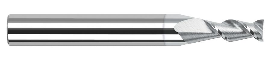 Picture of Harvey Tool 24170-C8 .070 D x 45 Helix CarbideEM, 2 FL TiB2 End Mill Standard Flute Standard Helix Carbide TiB2 Single End Ball NoseBall